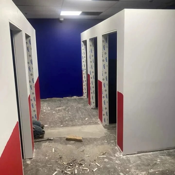 hallway in the middle of painting