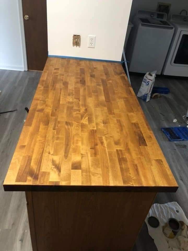 wood completely stained