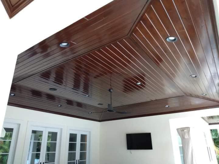 ceiling with fresh paint