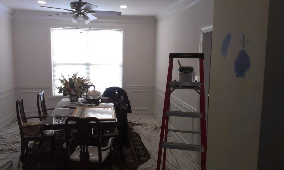 dining room before painting