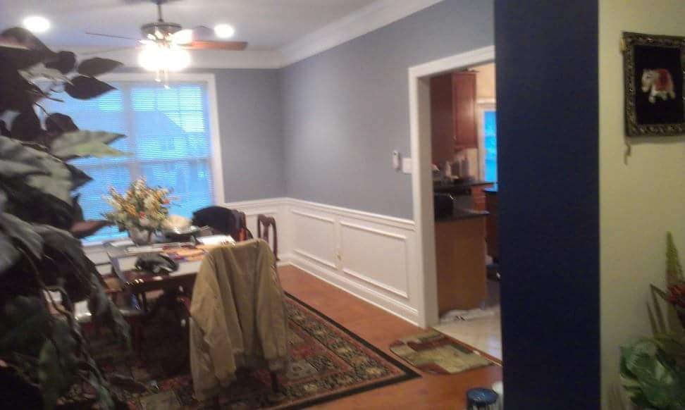 dining room after painting